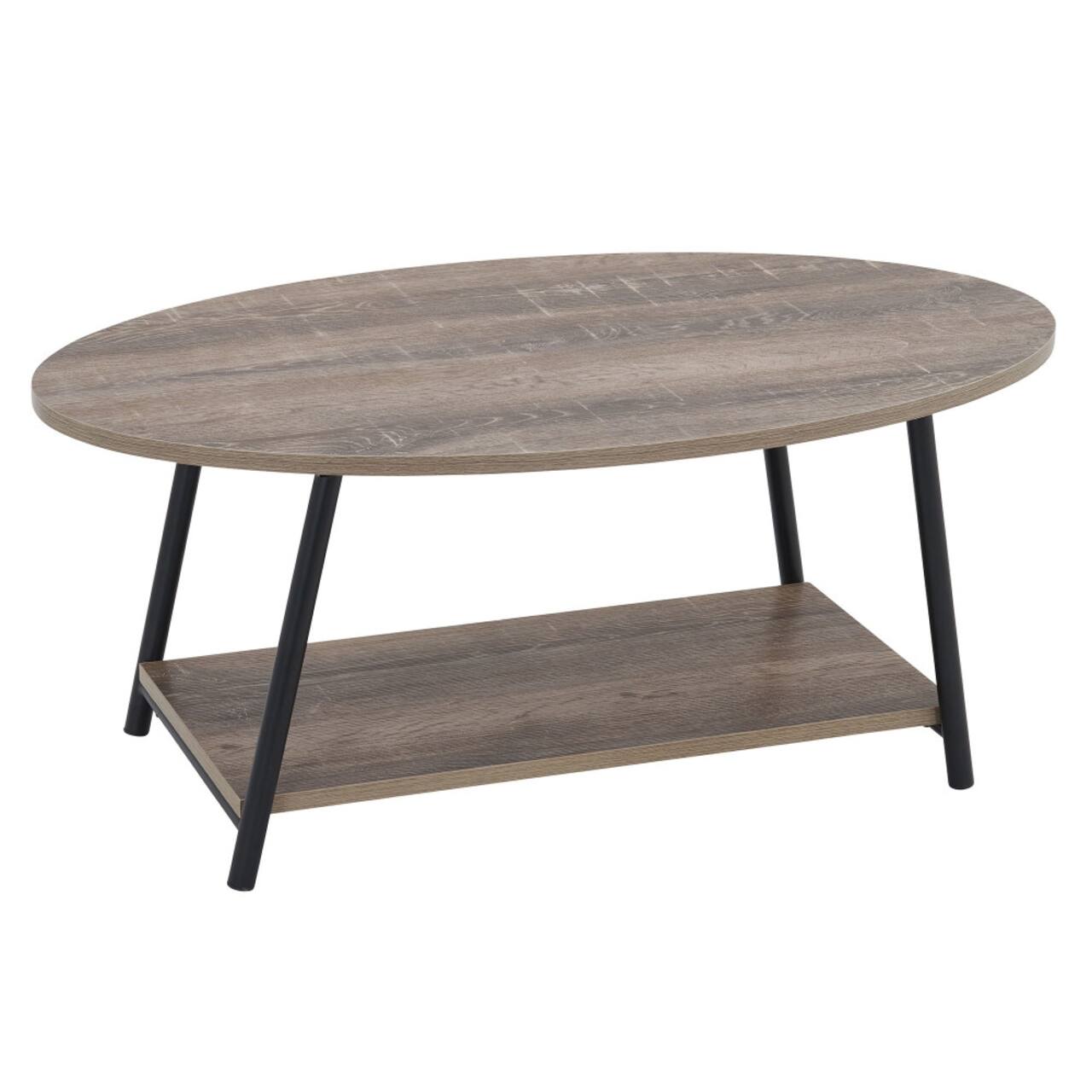 Household Essentials 39" Jamestown Oval Coffee Table